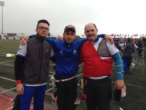 David Pasqualucci, Mauro Nespoli e Michele Frangilli