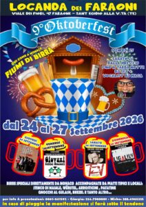 Alla Locanda Dei Faraoni, la 9° edizione dell’ Oktoberfest